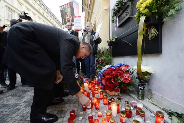 Andrej Babiš na Národní třídě.