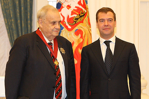 Eldar Rjazanov a Dmitrij Medveděv.