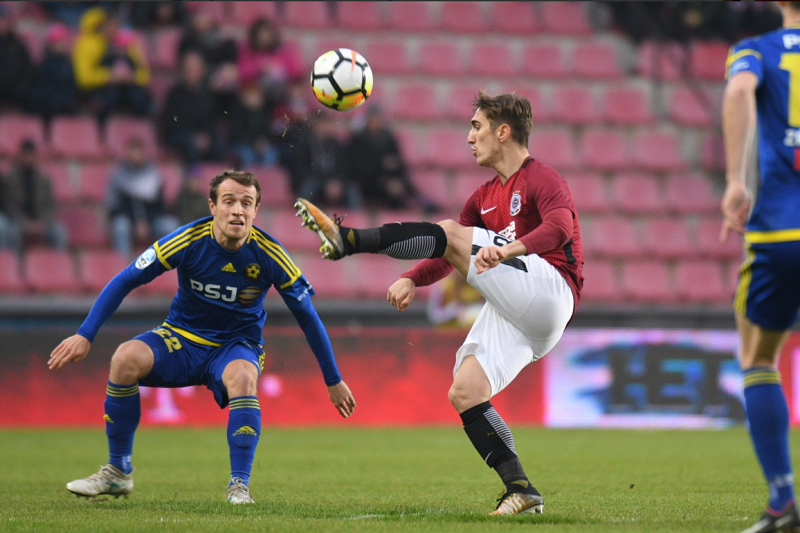 Fotbalisté Sparty zdolali Jihlavu a dotáhli se na třetí Slavii.