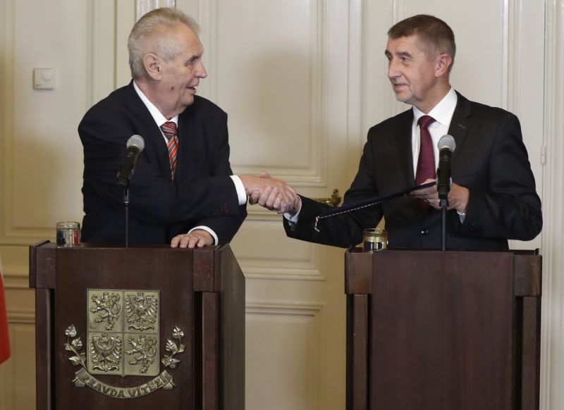 Miloš Zeman (vlevo) a Andrej Babiš.