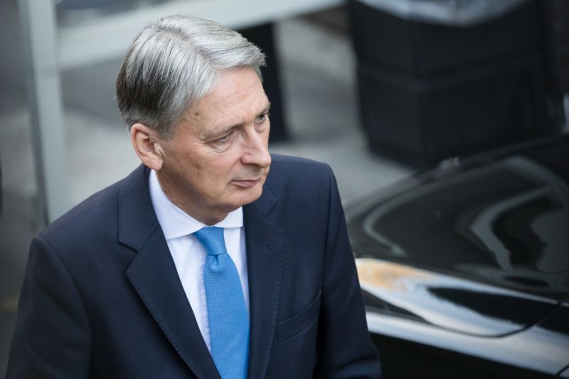 Britský ministr financí Philip Hammond.