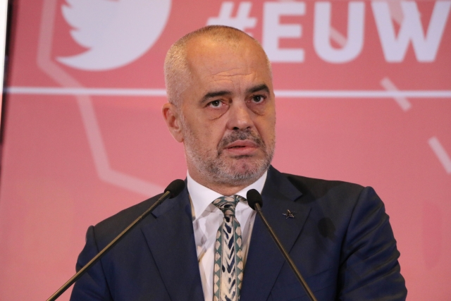 Albánský premiér Edi Rama.