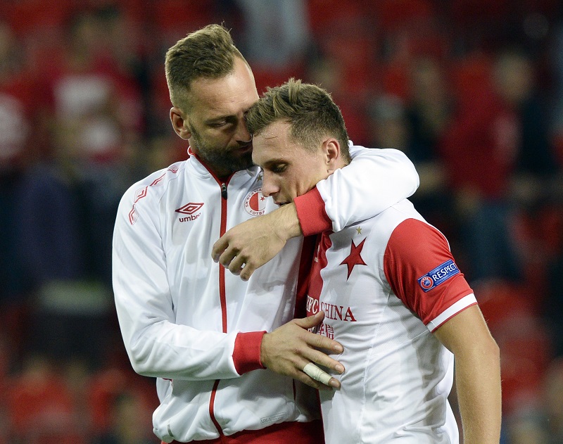 Brankář fotbalistů Slavie Přemysl Kovář (ilustrační foto).