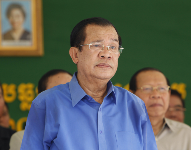 Vůdce Kambodži Hun Sen.