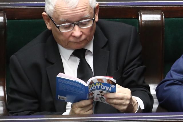 Vůdce vládnoucích polských konzervativců Jaroslaw Kaczyński.