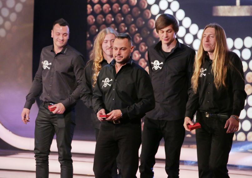 Skupina Ortel při loňském udílení cen v Českém slavíkovi.