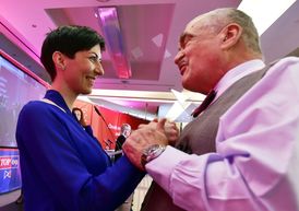 Markéta Pekarová Adamová a Karel Schwarzenberg.