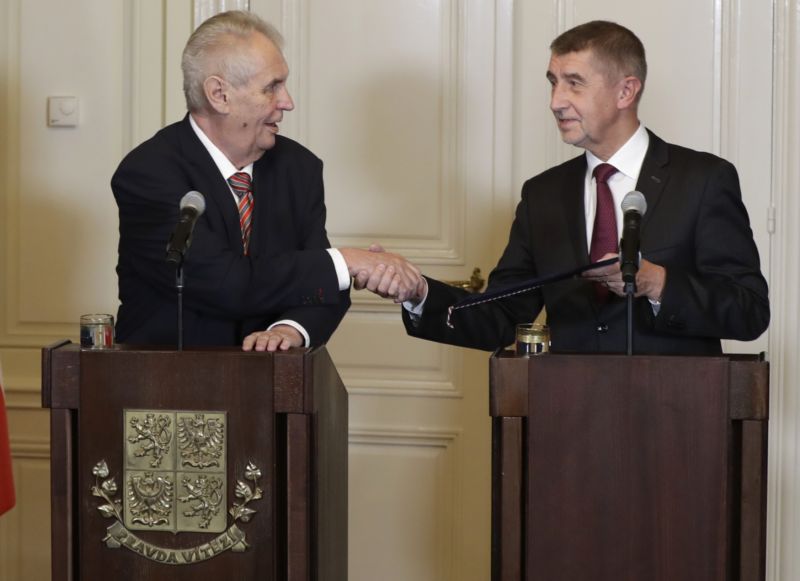 Miloš Zeman (vlevo) a Andrej Babiš.