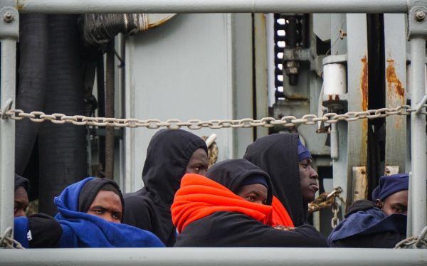Migranti v Itálii.