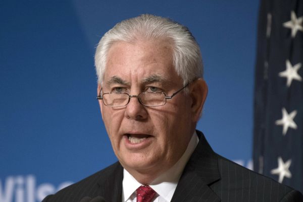 Americký ministr zahraničí Rex Tillerson .