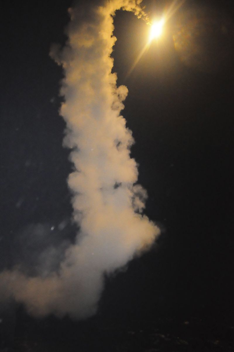 Test severokorejské rakety.