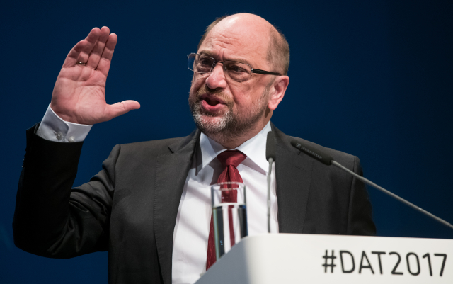 Šéf německých sociálních demokratů (SPD) Martin Schulz.