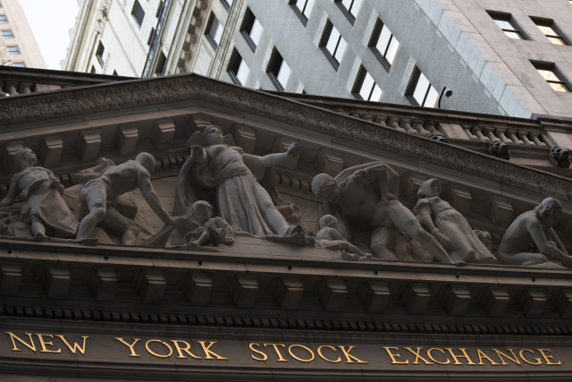 Budova the New York Stock Exchange.