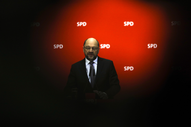 Předseda německých sociálních demokratů (SPD) Martin Schulz.