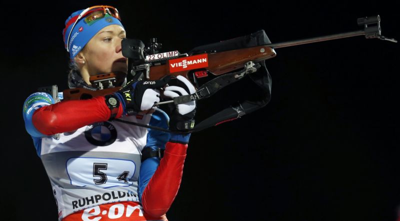Potrestaná biatlonistka Olga Zajcevová.
