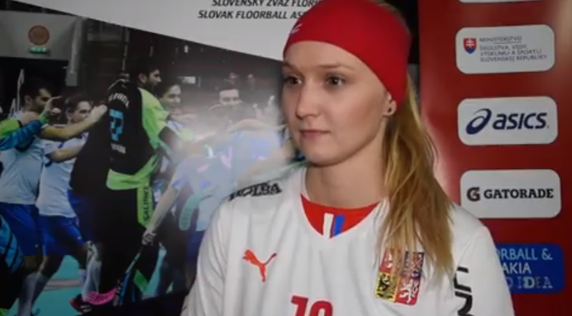 Česká florbalistka Tereza Urbánková.