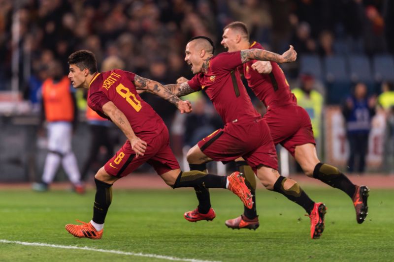 Fotbalisté AS Řím. 