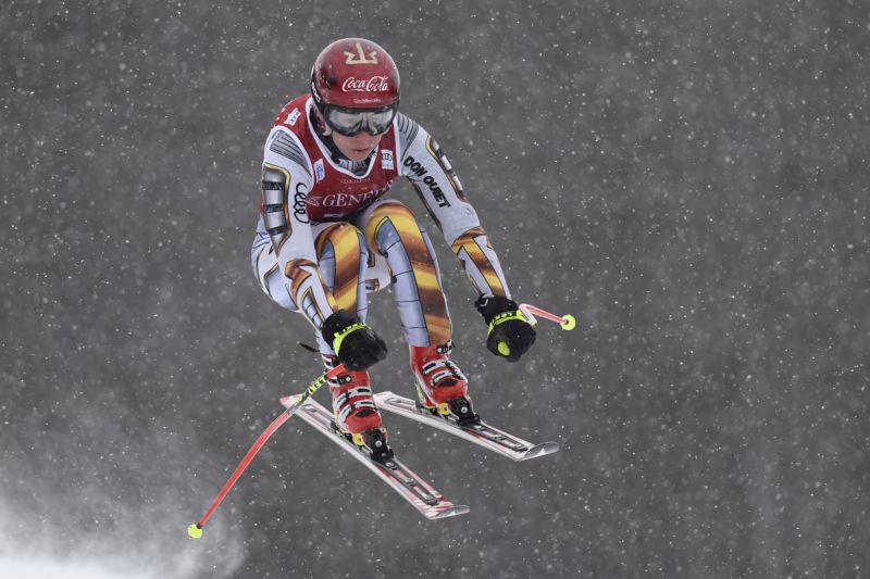 Ester Ledecká superobří slalom nedokončila.