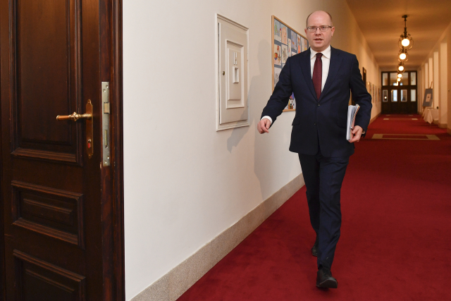 Premiér Bohuslav Sobotka.  