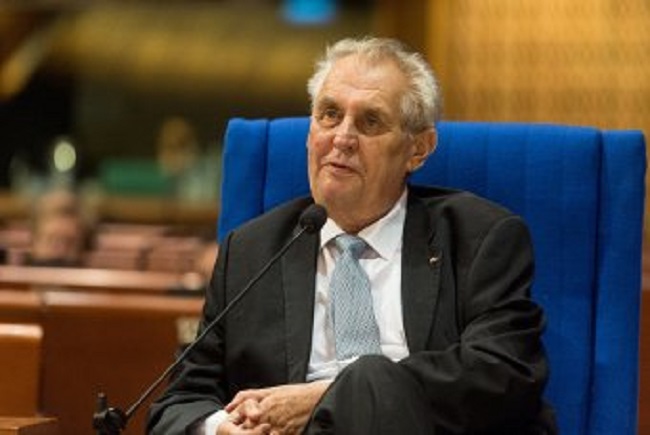 Prezident České republiky Miloš Zeman.