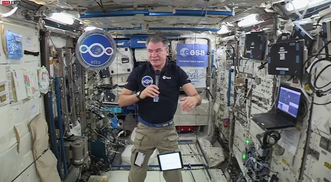 Italský astronaut Paolo Nespoli.