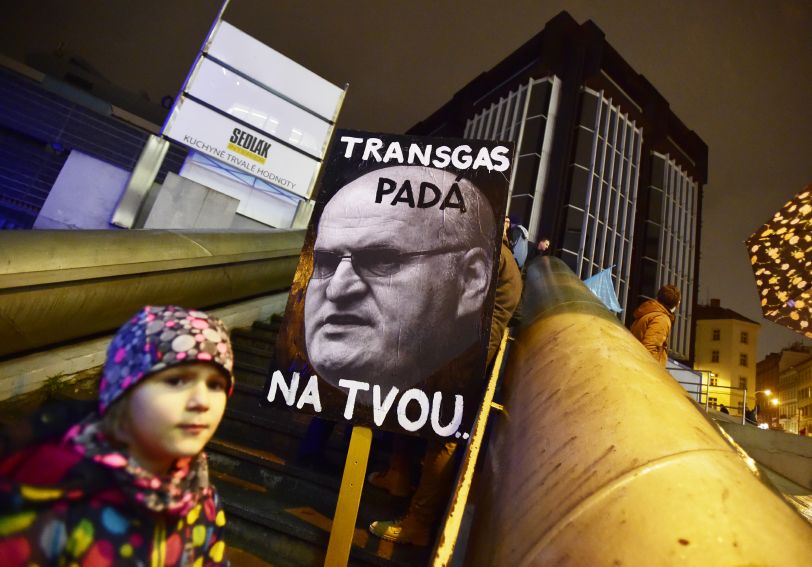 Momentka z demonstrace.