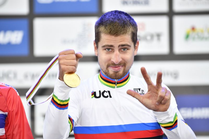 Peter Sagan letos vybojoval třetí titul mistra světa.