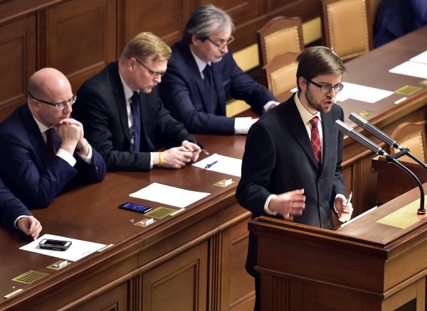 Předseda poslaneckého klubu Pirátů Jakub Michálek.