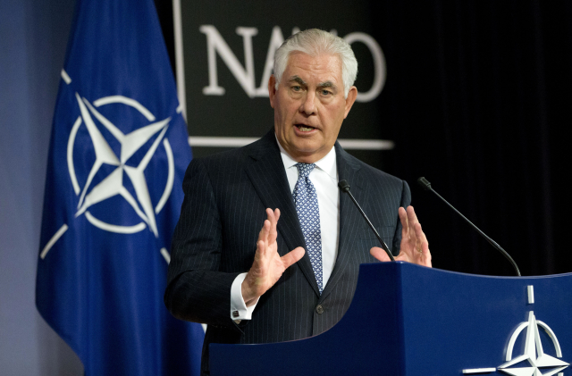 Americký ministr zahraničí Rex Tillerson. Americký ministr zahraničí Rex Tillerson.