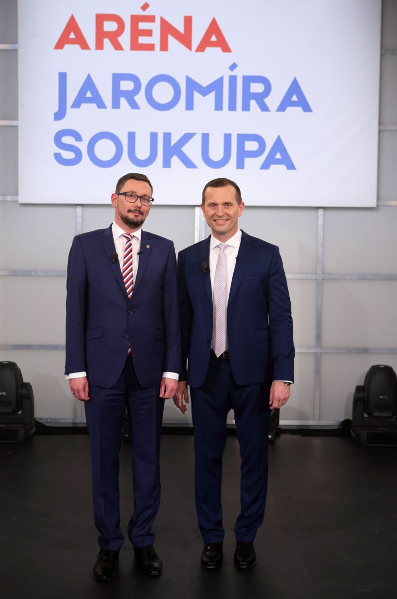 Zleva Jiří Ovčáček a Jaromír Soukup.