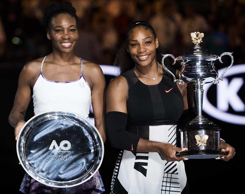 Sestry Williamsovy na letošním Australian Open.