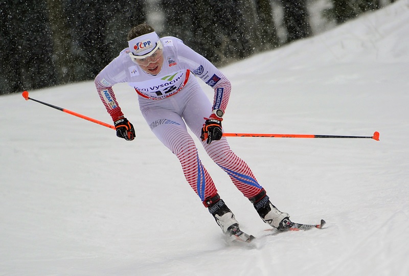 Běžky na lyžích Petra Nováková. Běžky na lyžích Petra Nováková.
