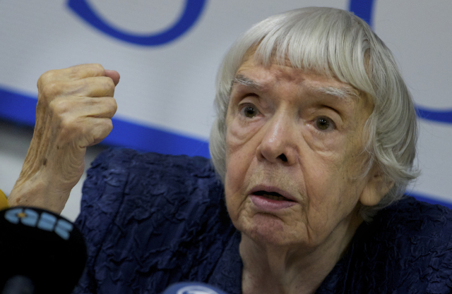 Legendární ruská ochránkyně lidských práv Ljudmila Alexejevová.