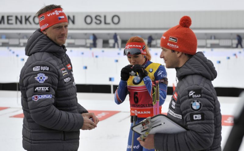 Český biatlonový tým hází spory mezi Koukalovou a Rybářem za hlavu.