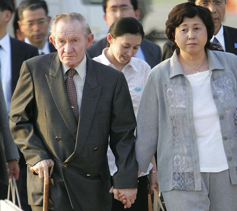 Charles Jenkins se svou japonskou manželkou Hitomi Sogaovou na snímku z roku 2014.