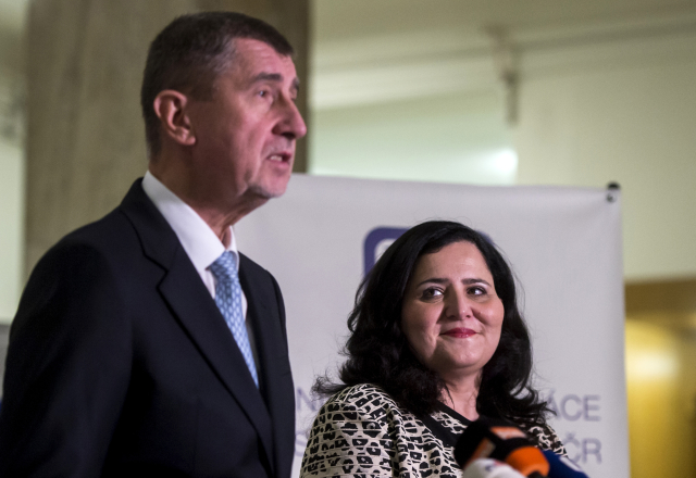Vlevo premiér Andrej Babiš a ministryně práce a sociálních věcí Jaroslava Němcová.