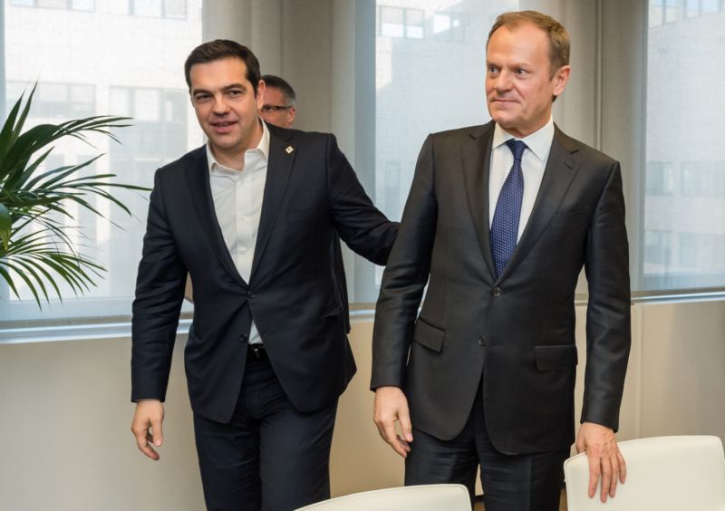 Alexis Tsipras (vlevo) a Donald Tusk.