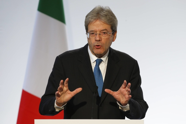 Italský premiér Paolo Gentiloni.