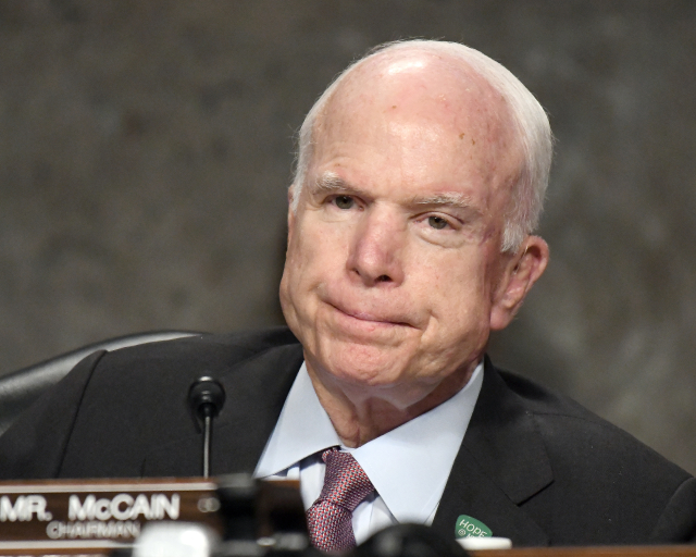 Republikánský senátor Spojených států John McCain.