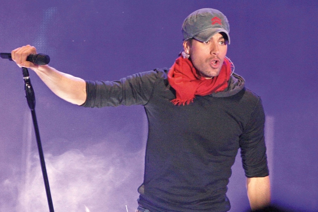 Španělský zpěvák Enrique Iglesias.