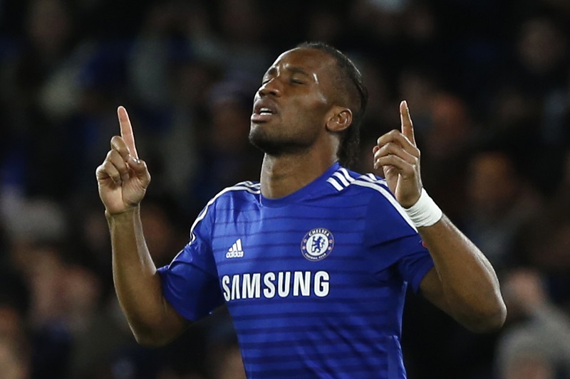 Didier Drogba v dresu londýnské Chelsea.