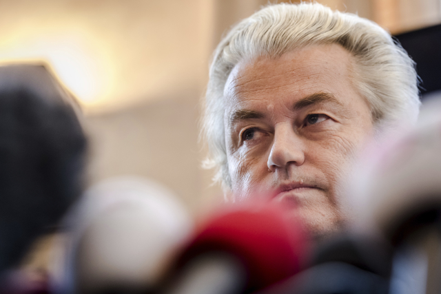 Nizozemský politik Geert Wilders.