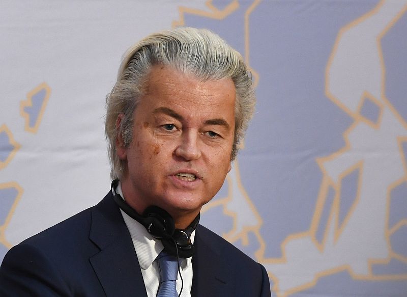 Nizozemský politik a předseda Strany pro svobodu (ENF) Geert Wilders.