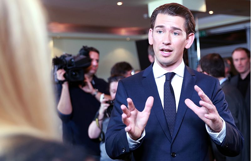 Rakouský kancléř Sebastian Kurz.