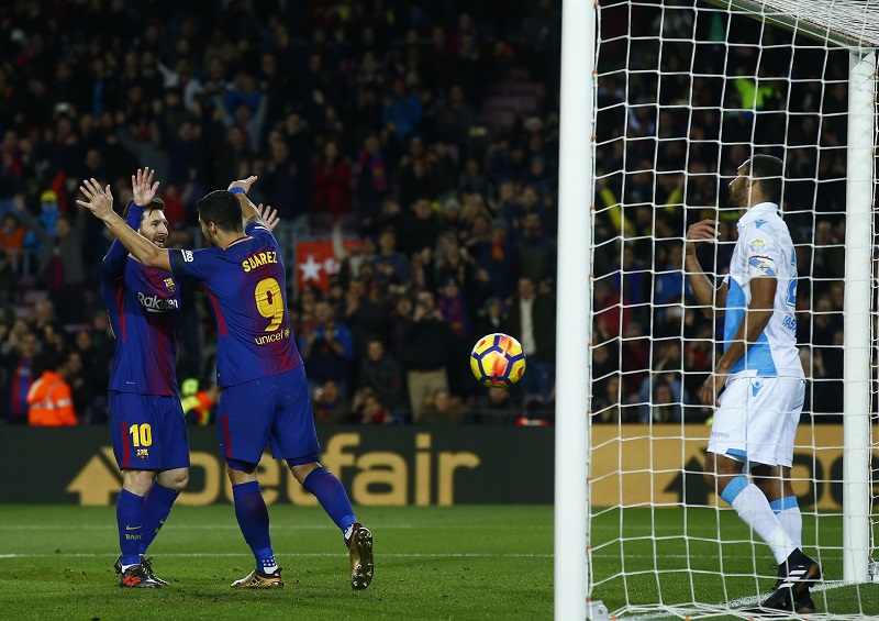 Barcelona si proti La Coruně zastřílela.
