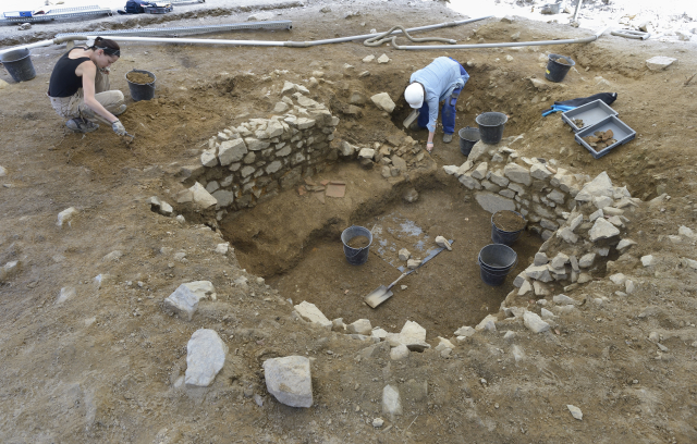 Archeologové z brněnské Masarykovy univerzity v Mont Beuvray.