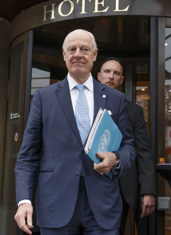 Zmocněnec OSN pro Sýrii Staffan de Mistura.