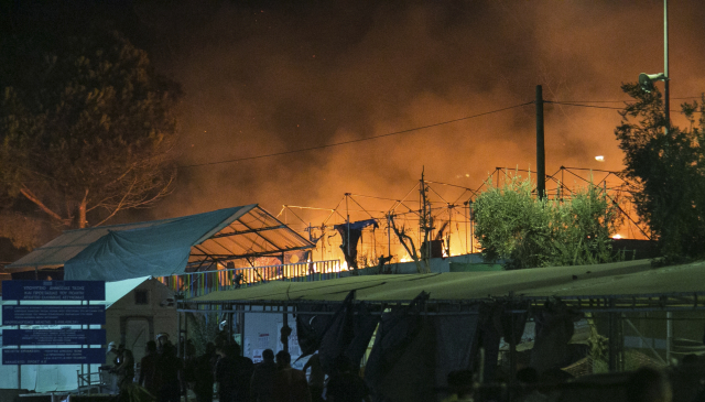 Nepokoje na ostrově Lesbos.