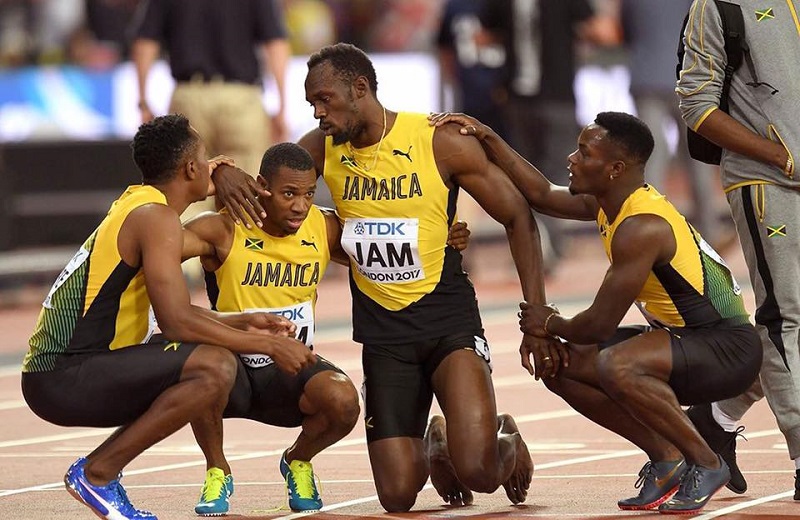 Bývalý jamajský běžec Usain Bolt a jeho londýnské loučení.
