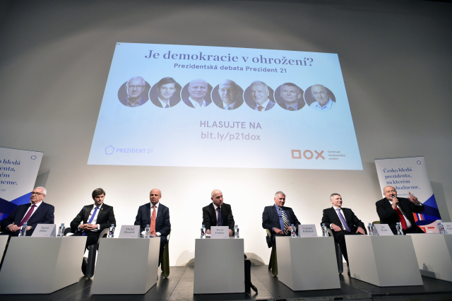 Debata prezidentských kandidátů.